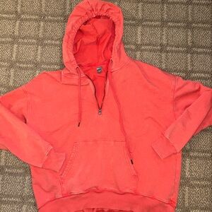 Aerie Vibrant Red Zip-Up Hoodie
